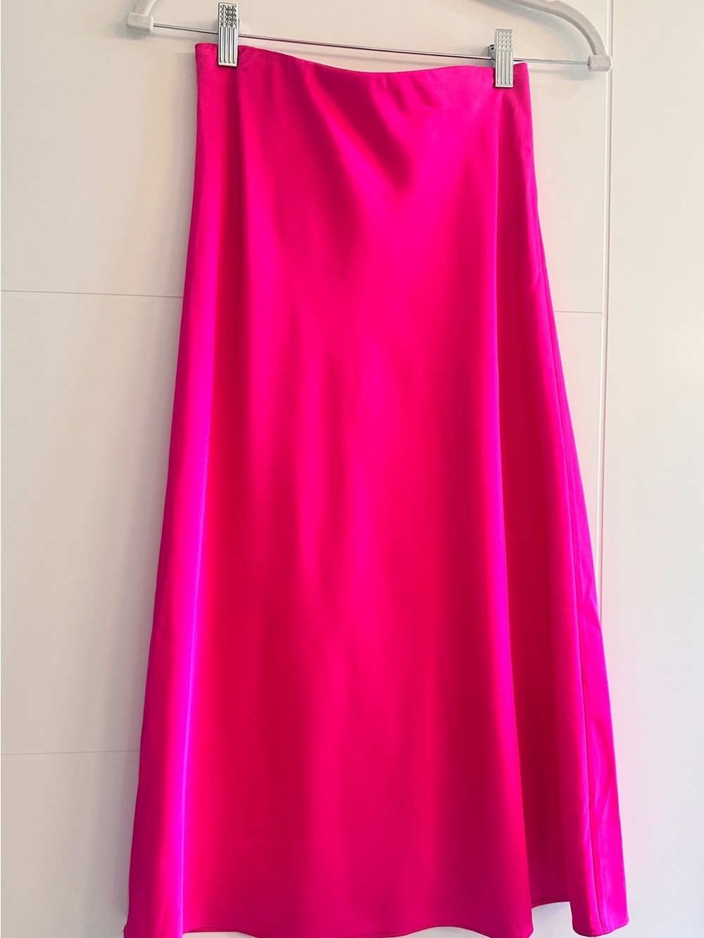 J. Crew Gwyneth Satin Midi Skirt
